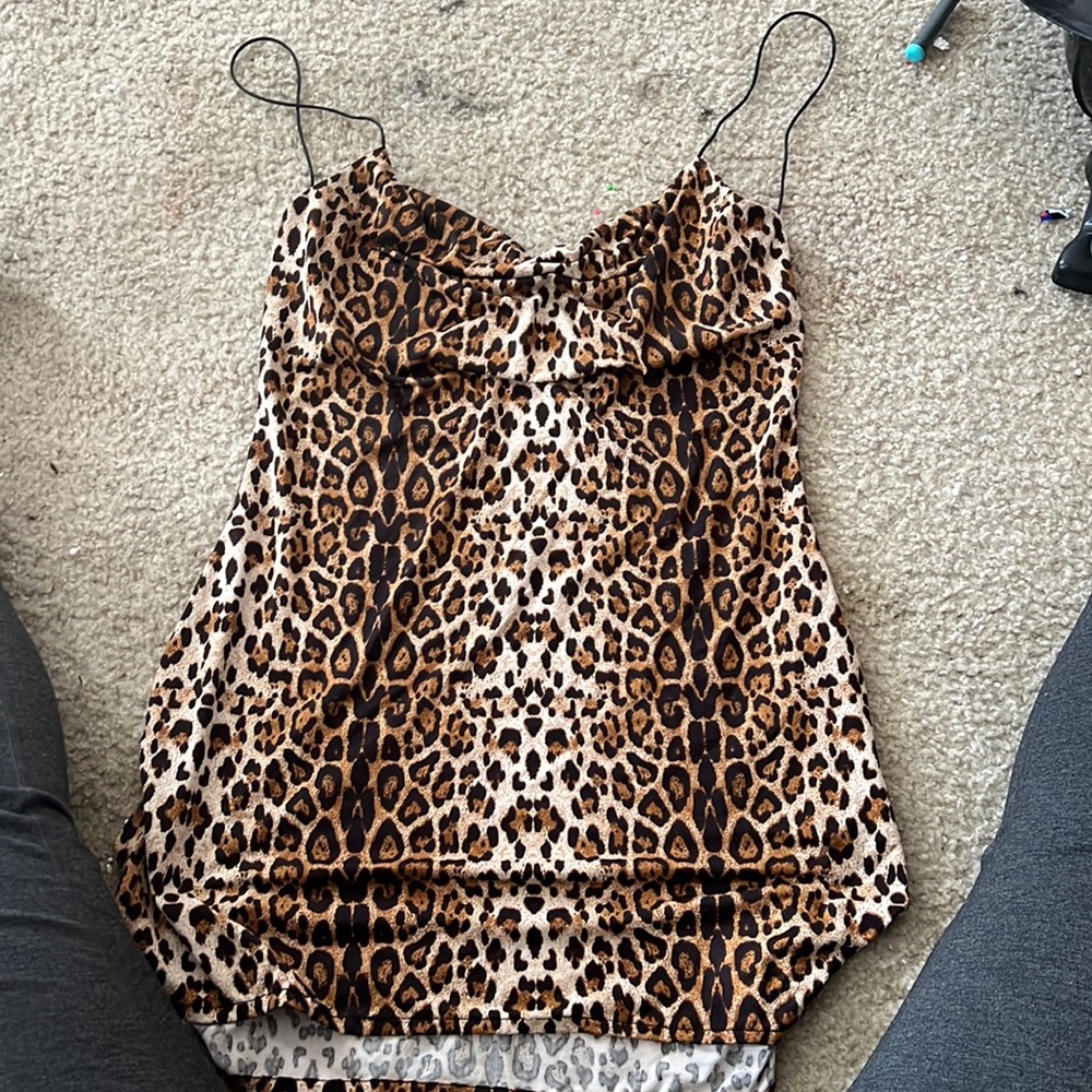 Cheetah print dress